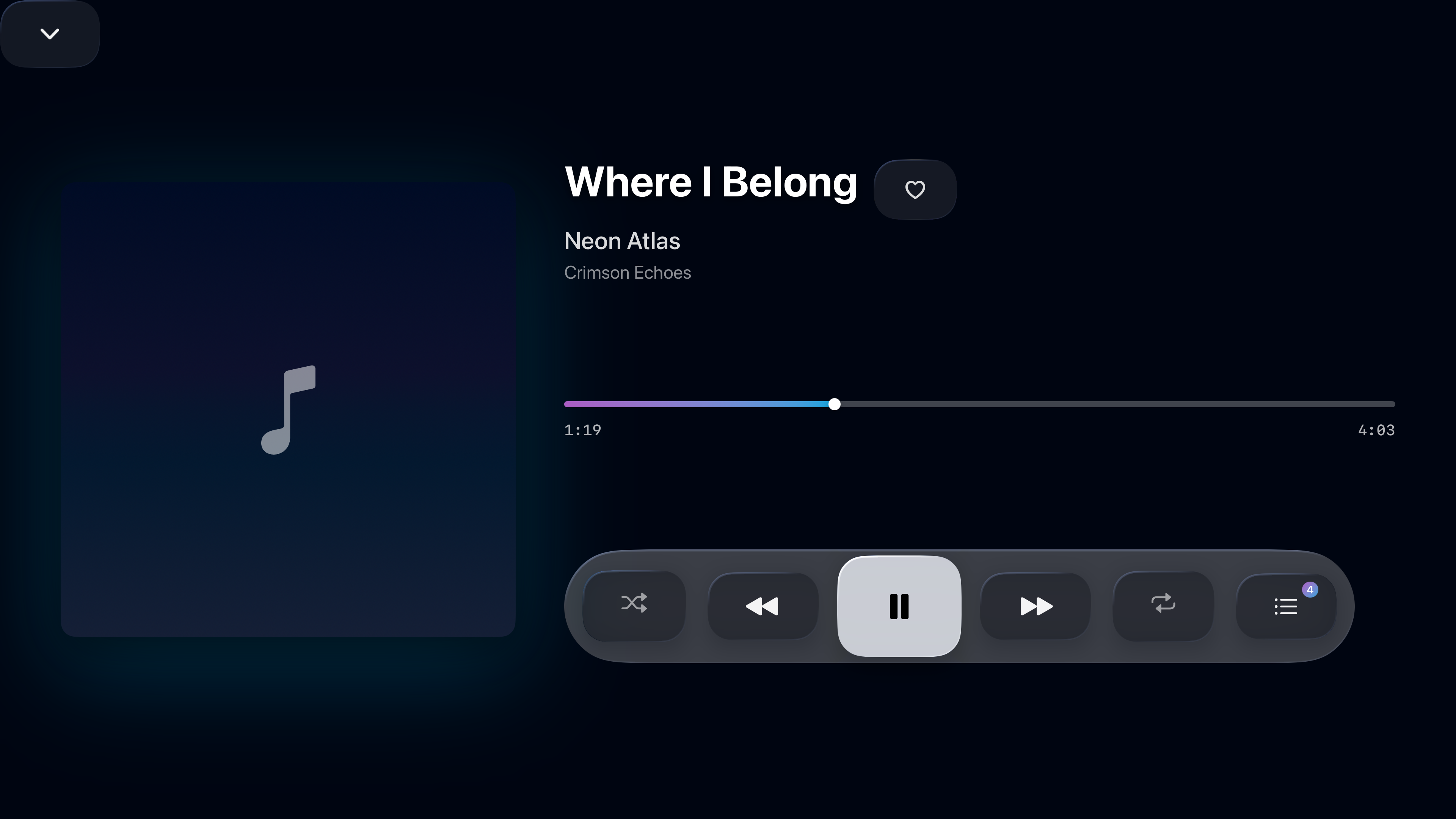NaviFin player on Apple TV with transport controls, subtitle and audio track options.